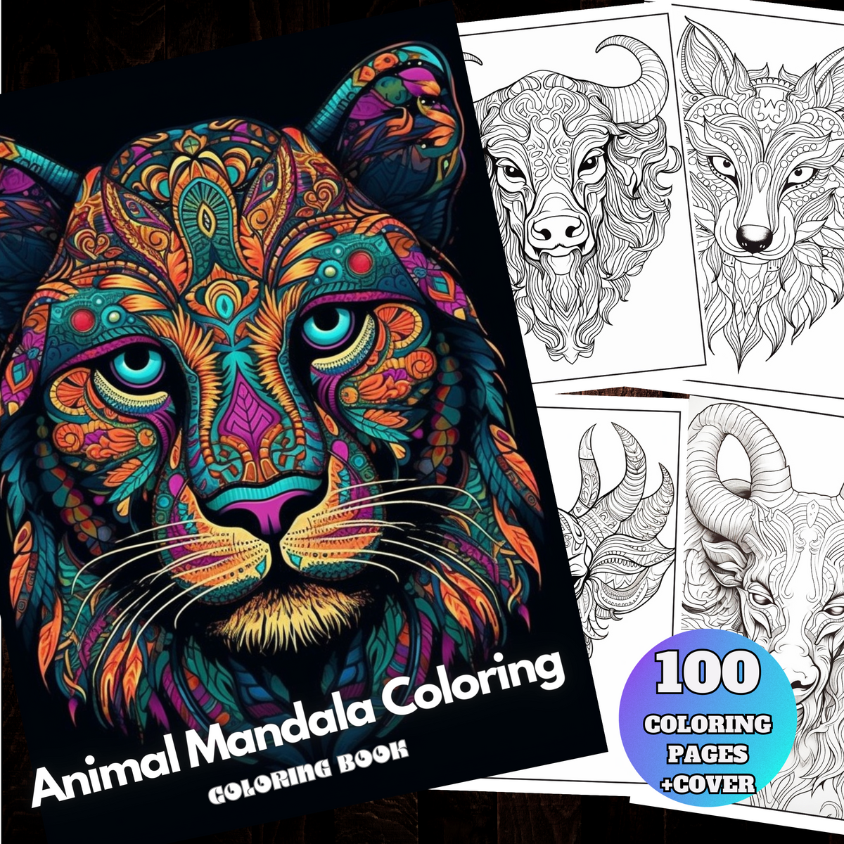 100 Animals with Mandalas - Special Art Books