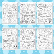 Digital Download . 31 Positive Affirmations Coloring Pages