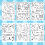 Digital Download . 31 Positive Affirmations Coloring Pages