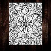 Digital Download . Mandalas Patterns Coloring Pages V1