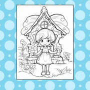 Digital Download . 120 Cute Fairy Coloring Pages